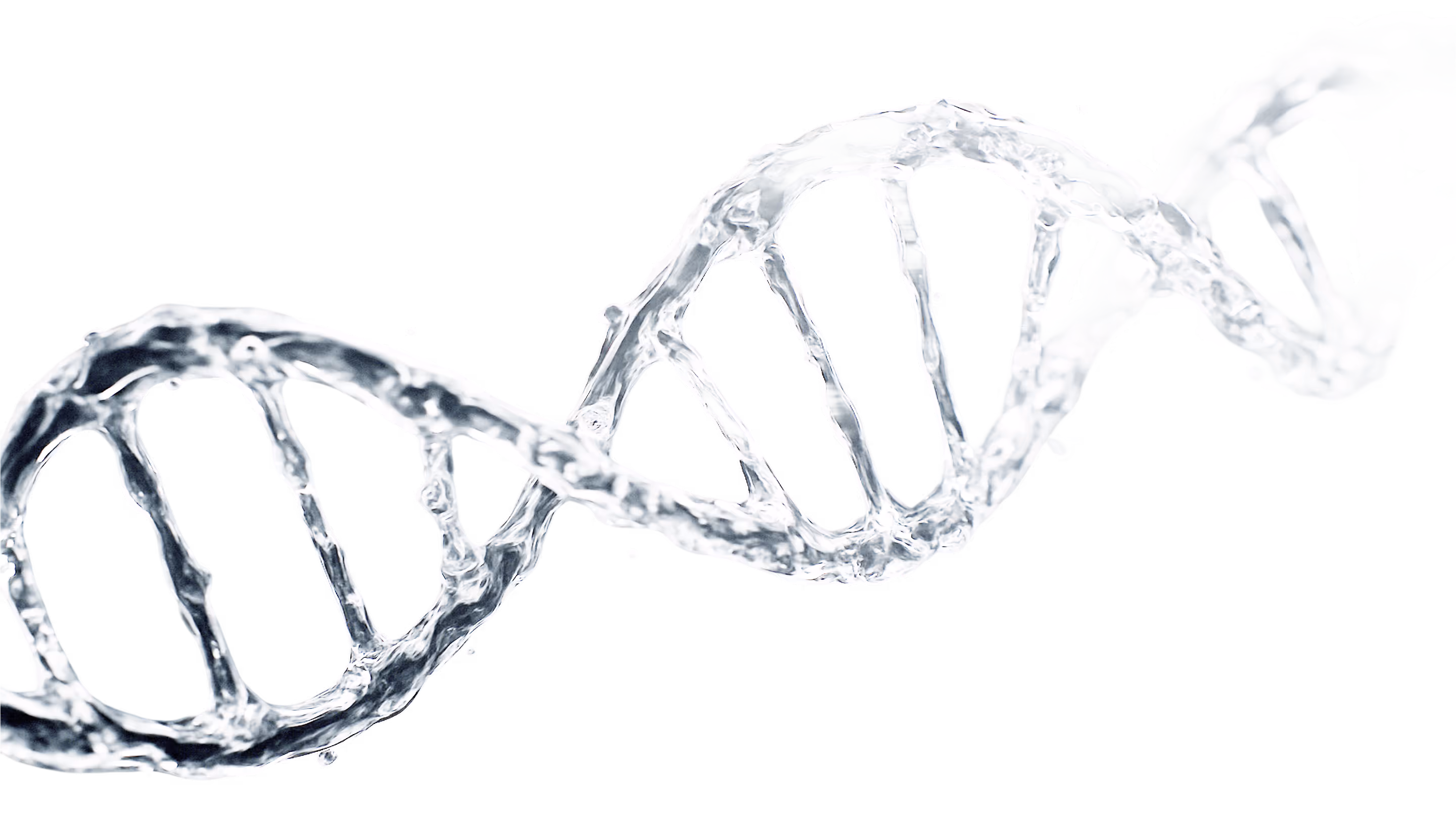 DNA double helix showing cellular energy production and mitochondrial function at molecular level