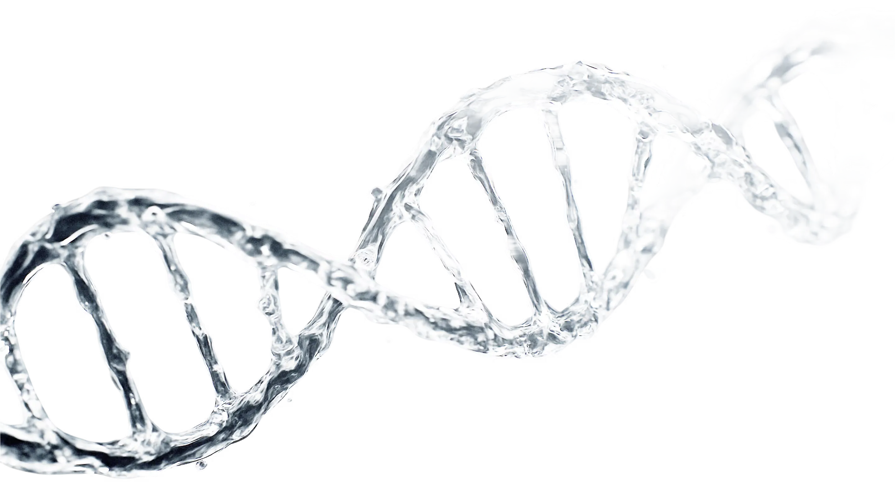 DNA double helix showing cellular energy production and mitochondrial function at molecular level